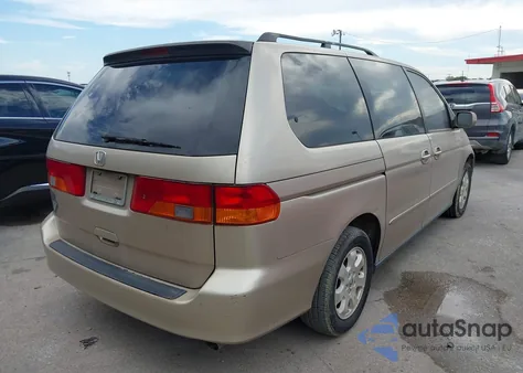 2002 Honda Odyssey Ex-L из США, поврежденный, VIN 5FNRL18992B011851